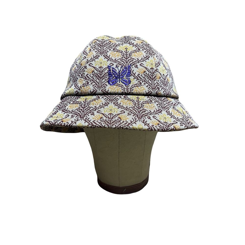Needles Bermuda Bucket Hat Arabesque Jacquard Pattern Japanese Designer Sz M